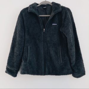 Grey Patagonia Los Gatos Fuzzy Fleece Jacket